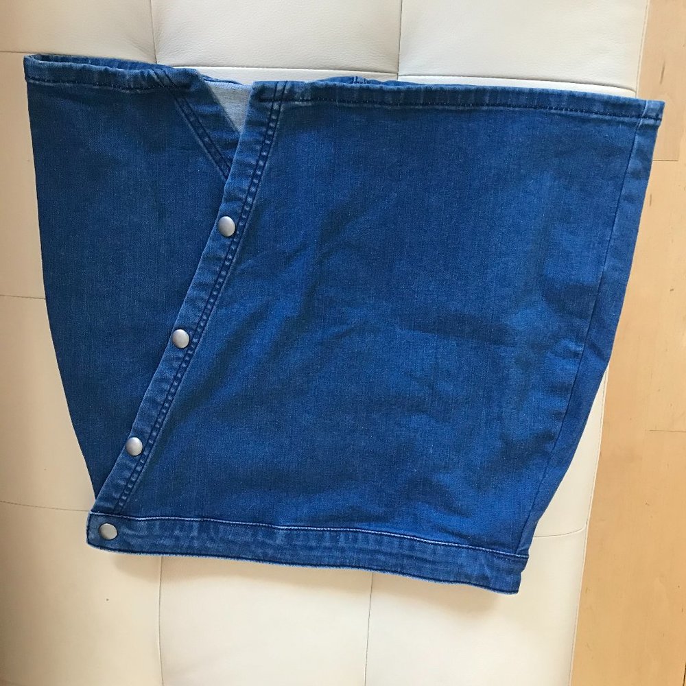 Free People Denim Mini-skirt